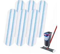 6 Unidades Recambio Fregona para Vileda, Paño Microfibra para Vileda H2Pro y O-Cedar H2Pro, Recambio Mopa de Limpieza Suelos, Parqué y Azulejos, Lavable
