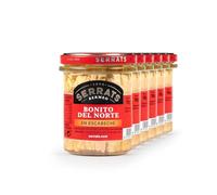 6 Unidades - SERRATS - Bonito del Norte en Escabeche - Frascos de 190g