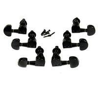 6 unidades. Sintonizador de oreja sellado de color negro Half Moon 3L/3R