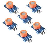 6 unids MQ-3 MQ3 módulo sensor de alcohol aliento detector de gas etanol detección para Arduino Raspberry Pi ESP8266 MQ2 5V DC