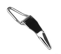 6 unids plegable gancho Keeper acero inoxidable caña de pescar guía parte para baitcasting Rod Building Silver 20mm