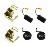 6 Unids/set Cepillos De Carbono Piezas De Amoladora Angular Cepillo De Carbono Con Soporte De Resorte Compatible Con Amoladora Angular Bosch GWS6-100