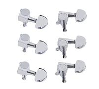 6 Unids/set De Clavijas De Afinación De Cuerdas De Guitarra, Afinador De Botón De Cuerda De Guitarra Cerrado De Metal, Cabezales De Máquina Para Guitarras Pomos De Cabezales De Guitarra