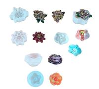 6 unids/set flor colgante moldes adornos moldes de silicona secned yeso moldes para decoración del hogar