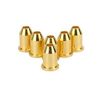 6 unids/set guitarra cuerda virolas de cuerda de guitarra hebilla a través del cuerpo férulas hembra para guitarras eléctricas