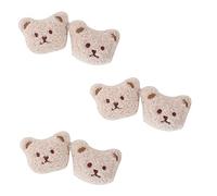 6 Unids/set Oso de de Peluche Apliques Parches Bolsa de Bordado Decoraciones de Animal de Dibujos Animados Regalos de Favor de Fiesta Parches para Vestidos Ropa