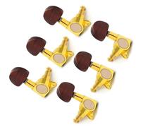 6 unids/set perilla cerrada clavijas de afinación de guitarra acústica clavijas de afinación de cuerdas afinadores cabezales de máquina Juego De Clavijas De Afinación Para Guitarra (Color : 3/4)
