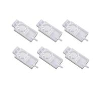 6 Unids TX800 Amortiguador De Tinta De Cabezal De Impresión For Volcador De Tinta De Impresora Plana, Compatible Con EPSON, Amortiguador De Presión Negativa De Cabezal TX800(White (6PCs))