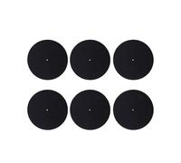 6 Unids Ultra-Delgado Anti-Estática Lp Disco Giratorio de Vinilo Record Player Pad para Fonógrafos Plana Estera Suave Registro Slipmat Mat Pad