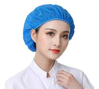 6 unids Unisex Elástica Chef Sombrero Cocina Sombrero De Cocina Servicio De Alimentos Redes De Pelo Gorra De Malla Ajustable - azul - talla única