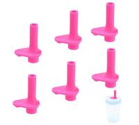 6 válvulas de mordida de repuesto para Zak, boquilla de silicona de repuesto, sin BPA, reutilizable, accesorios compatibles con Zak Designs Kelso 15 onzas/16 onzas (rosa)
