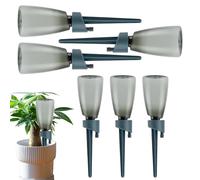6 varillas de riego automático con válvula de control, dispositivos de autoriego para plantas, para vacaciones, invernadero, terraza, balcón, patio, jardín y el