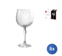 6 Vaso Calice De Vidrio Transparente America'20 Para Gintonic Cl75