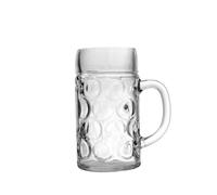 6 Vasos De Vidrio Para Cerveza Con Asa 1 Pinta 0,5 Litros Transparente