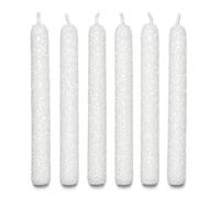 6 velas de ruda con sal 11cm - Velas ritualizadas - Aleja las malas y atrae buenas energías (BLANCAS)