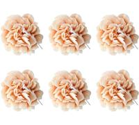 6 velas, velas perfumadas en forma de flor, velas de soja de clavel, vela decorativa, para meditación y alivio del estrés (C)