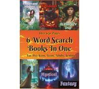 6 Word Search Books In One: Mystical, Magical, Fantasy, Flowers, Fairies, St Patrick's Day, USA Holidays | 6 x 9 inches, 688 pages | For Gifts, Relaxation, Vacation, Road Trips