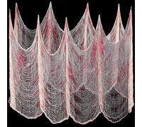 6 x 1.50M Halloween Decoración Tela Scary Cloth Sangrado,Scary Cheesecloth Grande Horror Halloween Decoración Interior Exterior Scary Cloth Gothic Halloween Fiesta Mesa Decoración Puertas Cortina