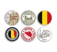 6 x 10 cm Bélgica pegatinas de vinilo - país belga ciudad mapa viaje bandera vacaciones equipaje diseño regalo #78847