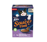 6 x 40 g Felix Cat Salsa de Pollo y Salmón para gatos