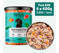 (6 x 400g) Pato con boniato, pera y arándanos