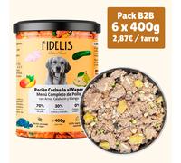 (6 x 400g) Pollo con arroz, calabacín y mango