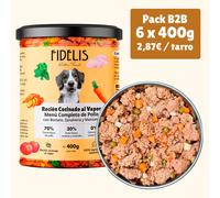 (6 x 400g) Pollo con boniato, zanahoria y manzana