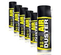 6 x 400ml Oputec Air Duster - Aire comprimido para la limpieza con extensión - Limpieza fácil del teclado, PC, ordenador, teléfono, cámara, impresora, Xbox, Playstation