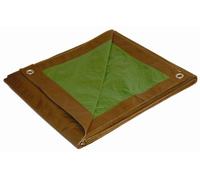 6 'x 8' Dry Top Marrón/Verde Reversible Tamaño Completo 7-mil Poly Tarp tema #, 108163
