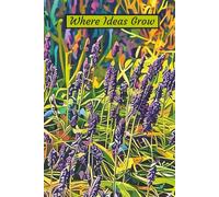 6" x 9" Bluebell Notebook - Where Ideas Grow: 100 Pages | Wide Ruled with Margin | Hardback Cover Writing Journal