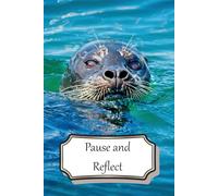 6 x 9 Soft Covered Journal - Ocean Gaze: 120 Page Lined Writing Notebook - Wild Animal themed with Seal Cover