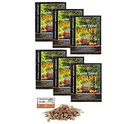 6 x Alcotec Turbo Fruit 60 g, Levadura Para Fermentación de Frutas, Levadura Turbo, Levadura Para Puré, Levadura Para Fermentación, Levadura Vodka