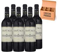 6 x Arzuaga Crianza - Envío Gratis 24 H - Vino Tinto Ribera del Duero -Vino Regalo - Cosecha Privada (6 x Botella 75 cl, Crianza)