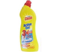 6 x at Home de limpieza Clean WC - Active Gel - Lemon - 750 Ml