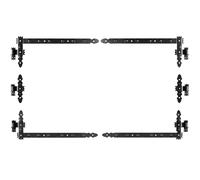 6 X Banda de Ángulo 800 x 300 x 50 + Abrazadera 16MM Tiras Bisagras para Puertas