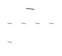 6 x Bujía de precalentamiento BOSCH para DAEWOO, MERCEDES-BENZ, PUCH, SSANGYONG