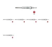 6 x Bujía de precalentamiento NGK para BMW, LAND ROVER, MG, OPEL, ROVER 3 E46,