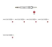 6 x Bujía de precalentamiento NGK para MERCEDES-BENZ KLASA C T-Model (S202), E