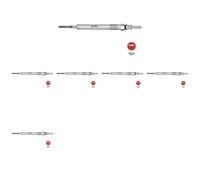 6 x Bujía de precalentamiento NGK para MINI CABRIO F57 III, CABRIO R57 II, I