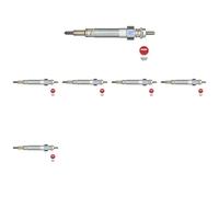 6 x Bujía de precalentamiento NGK para MITSUBISHI, NISSAN L200 (K7_T, K6_T,