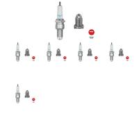 6 x Bujía NGK para AUDI, FIAT, LANCIA, SEAT, SKODA, VW 100 C2