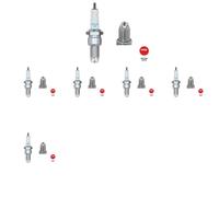 6 x Bujía NGK para AUDI, SEAT, VW 80 B4, 90 B3, CADDY II, CADDY