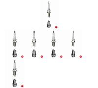 Ngk BKR5EZ/7642 Bujía Estándar 6 Paquete FR8DC+ OE033 RC87YCL K16PR-U K16TT