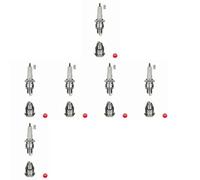 6 x Bujía NGK para FIAT, FORD, PORSCHE 356, 500, 911, PANDA I