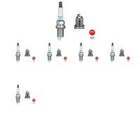 6 x Bujía NGK para MITSUBISHI 3000 GT, GALANT VI, GALANT VII