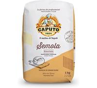6 x Caputo Il Mulino di Napoli Semola rimacinata di Grano Duro Trigo Durum Semolina de alta elasticidad, 1 kg de sémola para pizza