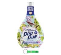 6 x Deo Due Profuma Biancheria Giardino Blu - Las mejores fragancias para ropa, ropa, ropa de cama, toallas y ropa de cama de 250 ml + llavero Beni Culinari gratis