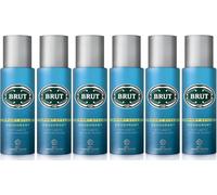 6 x Desodorante Brut Aerosol, deporte estilo 200 ml