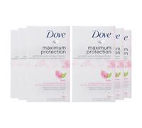 6 x Dove máx Protection Go Fresh Pomegranate & Lemon Verbena 48h Anti - perspirant Deodorant 45 ml