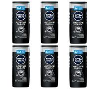 6 x ducha Champú Gel Nivea Men Active Clean Hombre Oferta en Stock